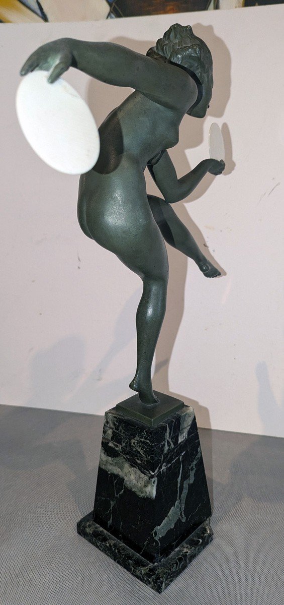 Large Model Of The Nude Dancer With Cymbals (derenne/bouraine)-photo-3