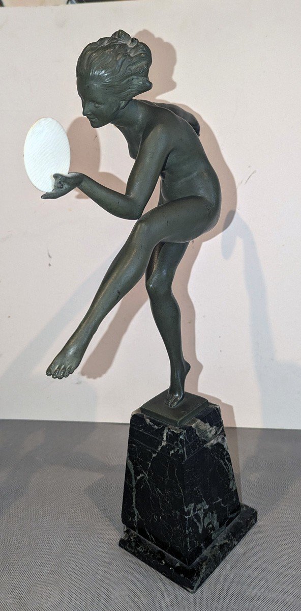 Large Model Of The Nude Dancer With Cymbals (derenne/bouraine)-photo-4