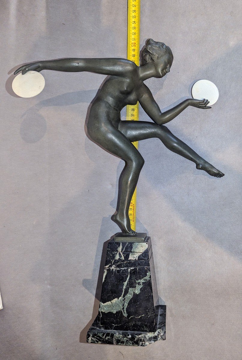 Large Model Of The Nude Dancer With Cymbals (derenne/bouraine)-photo-2