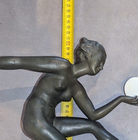 Large Model Of The Nude Dancer With Cymbals (derenne/bouraine)-photo-7