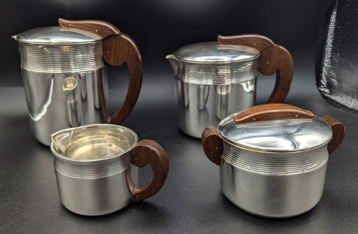 Art Deco Sterling Silver Tea And Coffee Set-photo-2