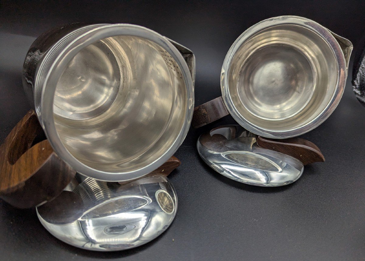 Art Deco Sterling Silver Tea And Coffee Set-photo-5