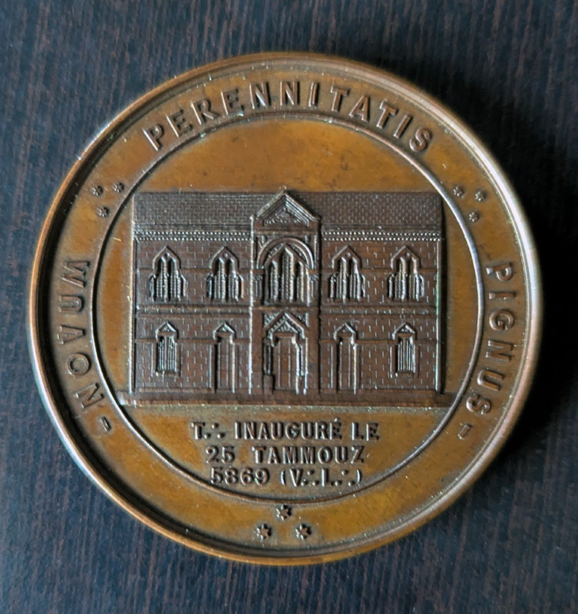 Médaille Maçonnique 1869. Loge "les Amis Persévérants" Et "etoile De Vésone" Réunis