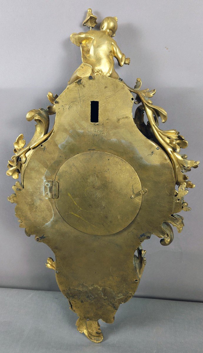 Large Chinese Gilt Bronze Wall Light, Late 18th Century-photo-1