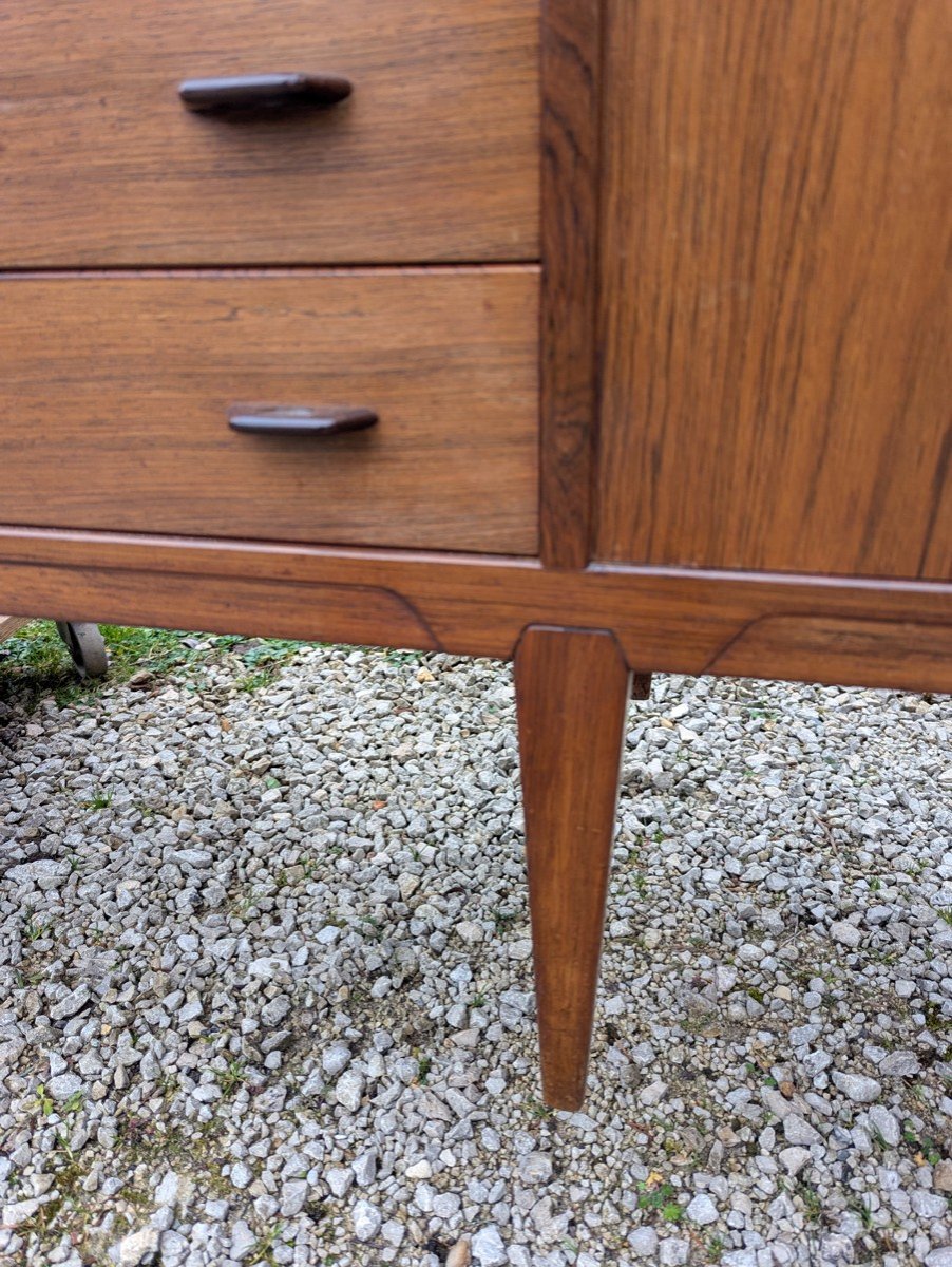 Danish Sideboard In Rio Rosewood By Henry Rosengren Hansen (1960s)-photo-4