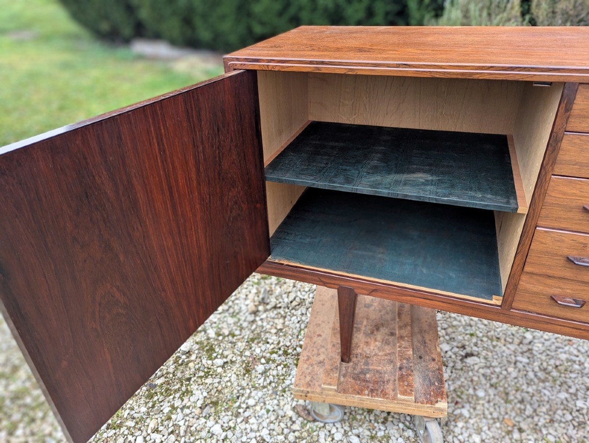 Danish Sideboard In Rio Rosewood By Henry Rosengren Hansen (1960s)-photo-6