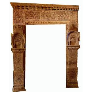 Monumental Door Frame Of Rajasthan Palace