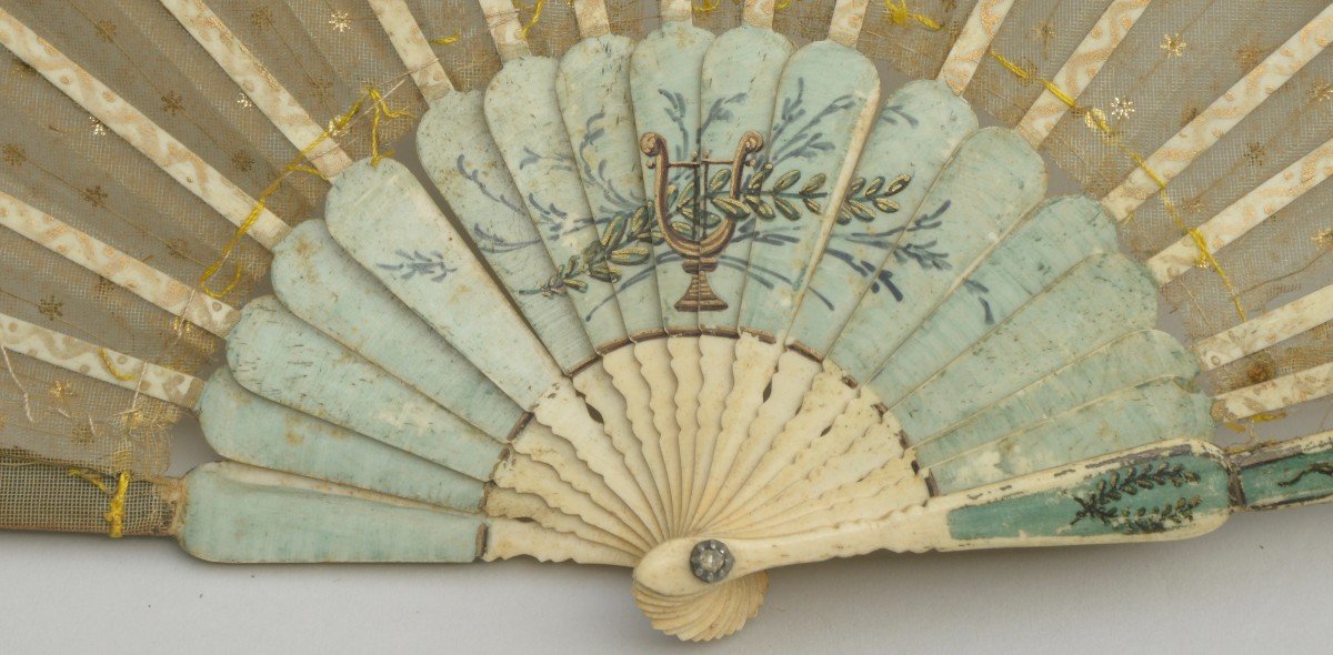 Early 19th Century Fan, Gallant Scenes-photo-3