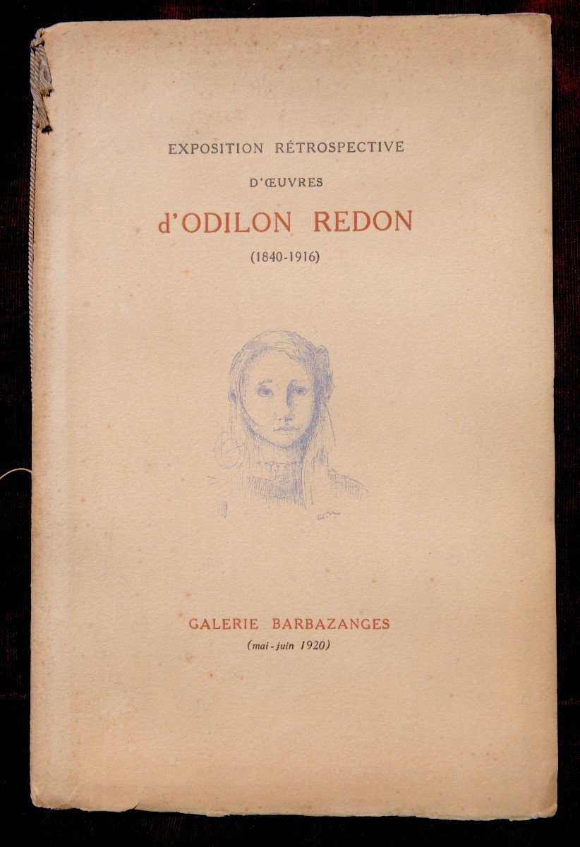 Odilon Redon, Exposition Rétrospective d'Oeuvres ...(1840-1916), Catalogue-photo-2