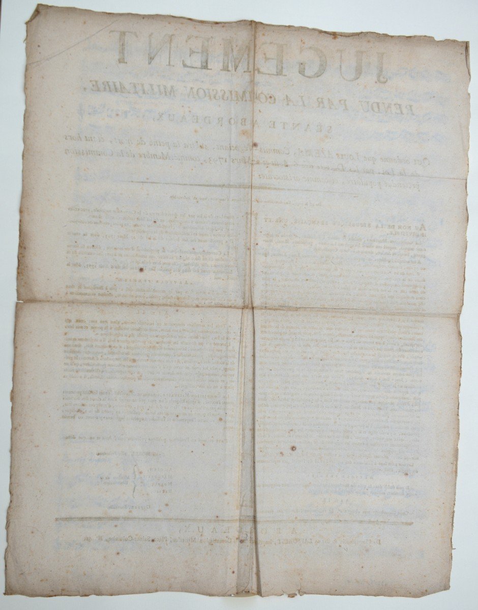 Bordeaux Military Commission Judgment, Death Penalty, 1797-photo-4