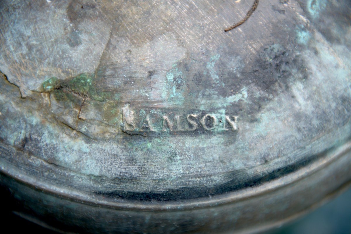 Pair Of Small Bronze Cauldrons From The 17th Century-photo-1