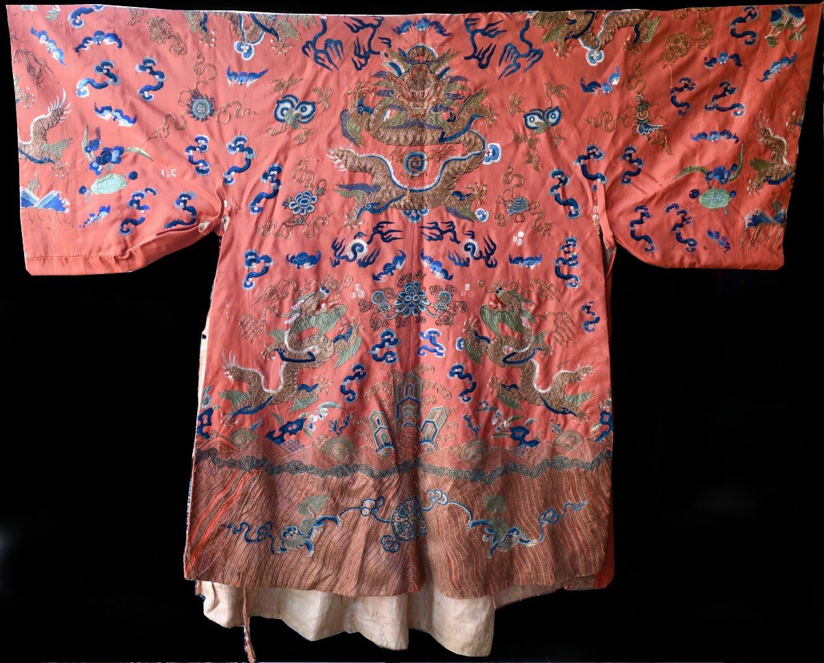 Chine, Robe De Dragon Homme, XIXème-photo-2