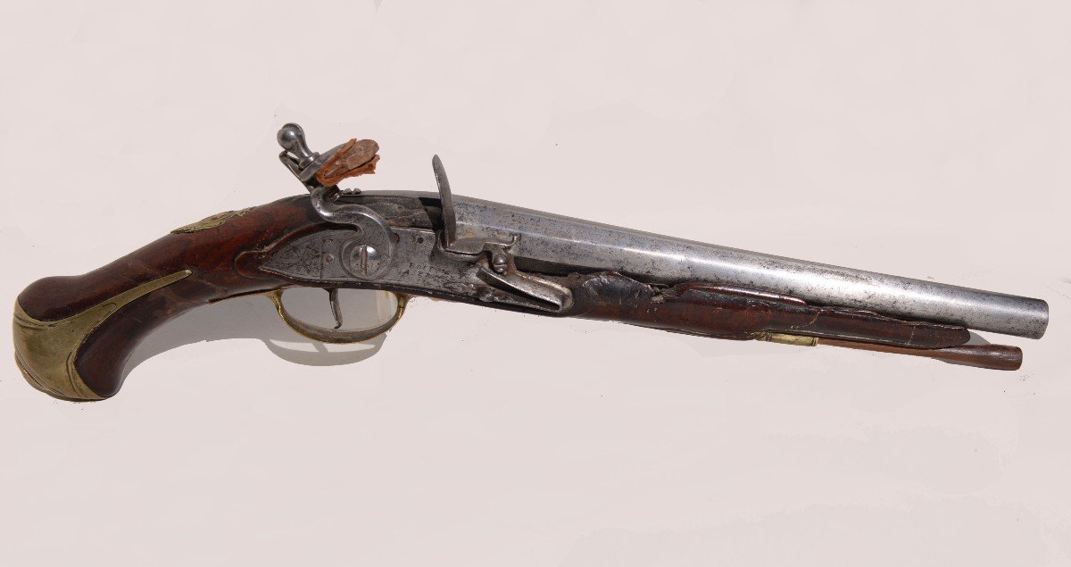 Large Flintlock Cavalry Pistol, Early 18th Century, Royal Entourage-photo-2