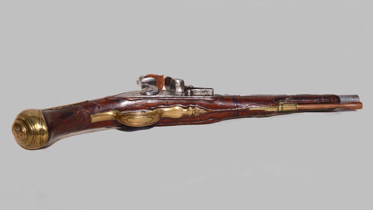 Large Flintlock Cavalry Pistol, Early 18th Century, Royal Entourage-photo-7