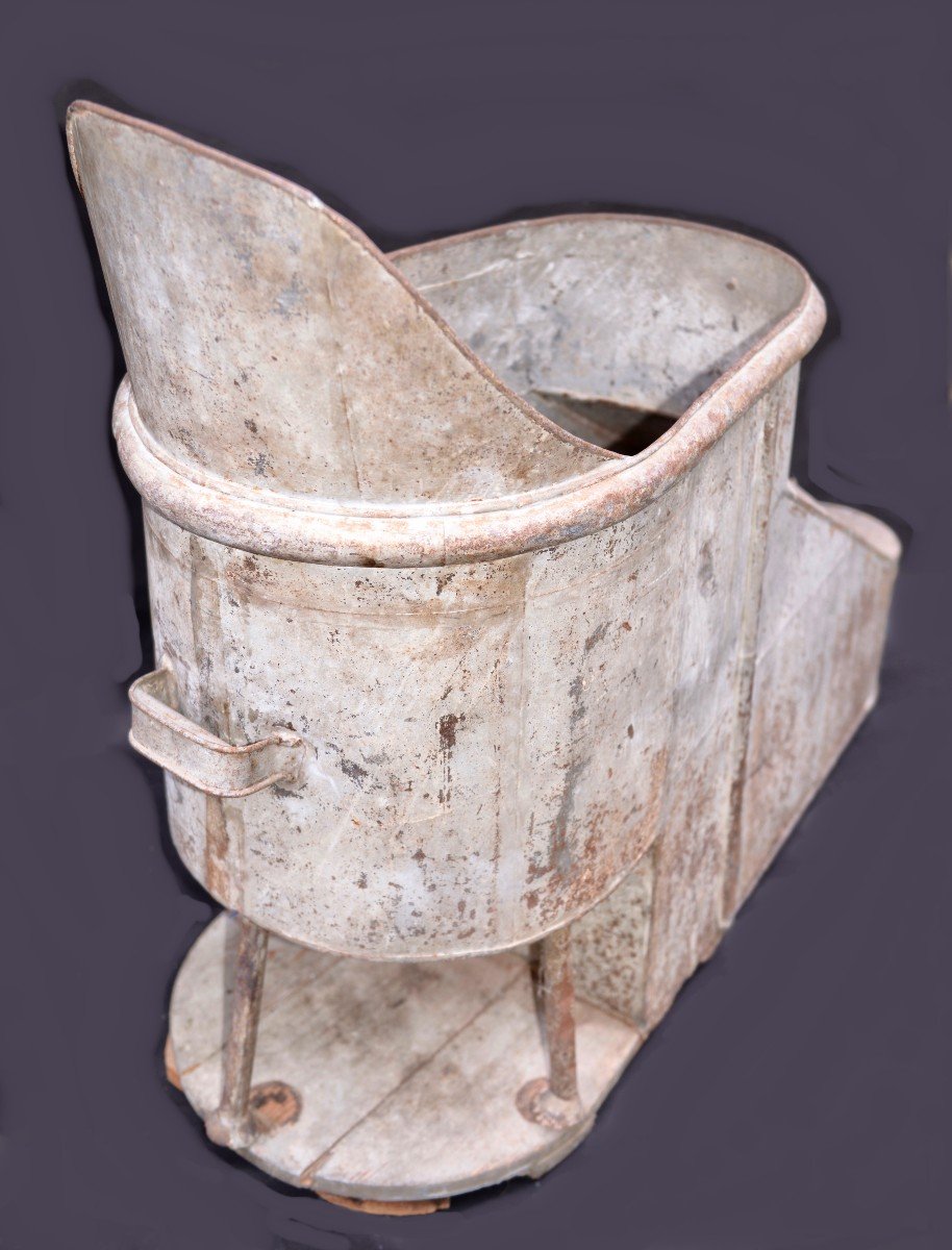 Zinc Shoe Bathtub Late 18th-early 19th Century-photo-4