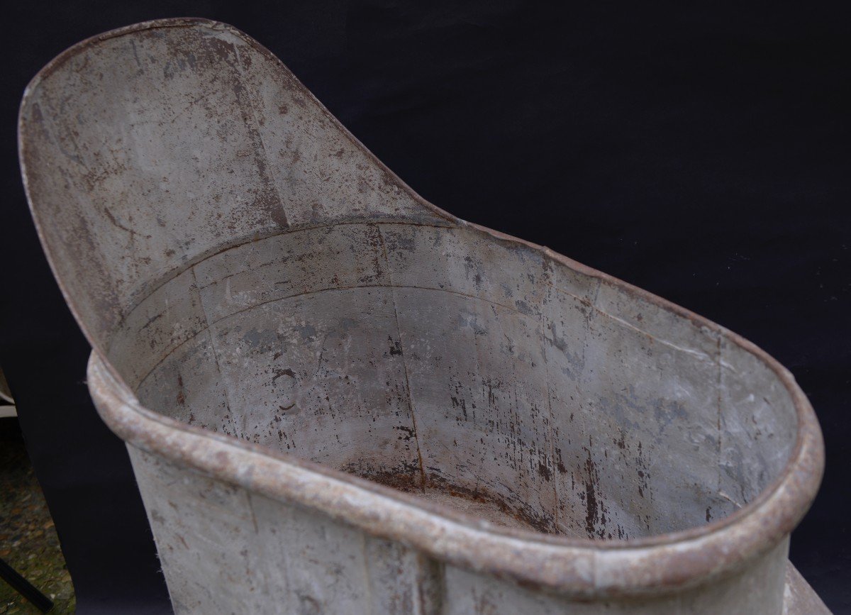 Zinc Shoe Bathtub Late 18th-early 19th Century-photo-5