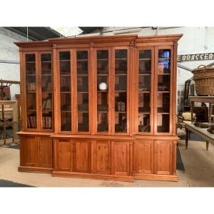 Important Late 19th Century Pine Bookcase