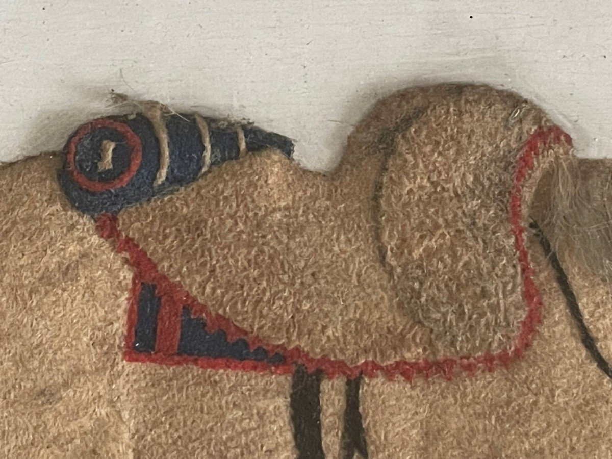 Embroidered Wounded Hussar And His Horse, Late 18th-photo-2