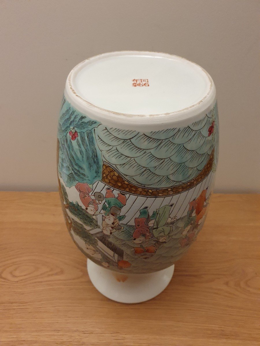 Vase With A Hundred Children, Porcelain, China, Twentieth.-photo-6