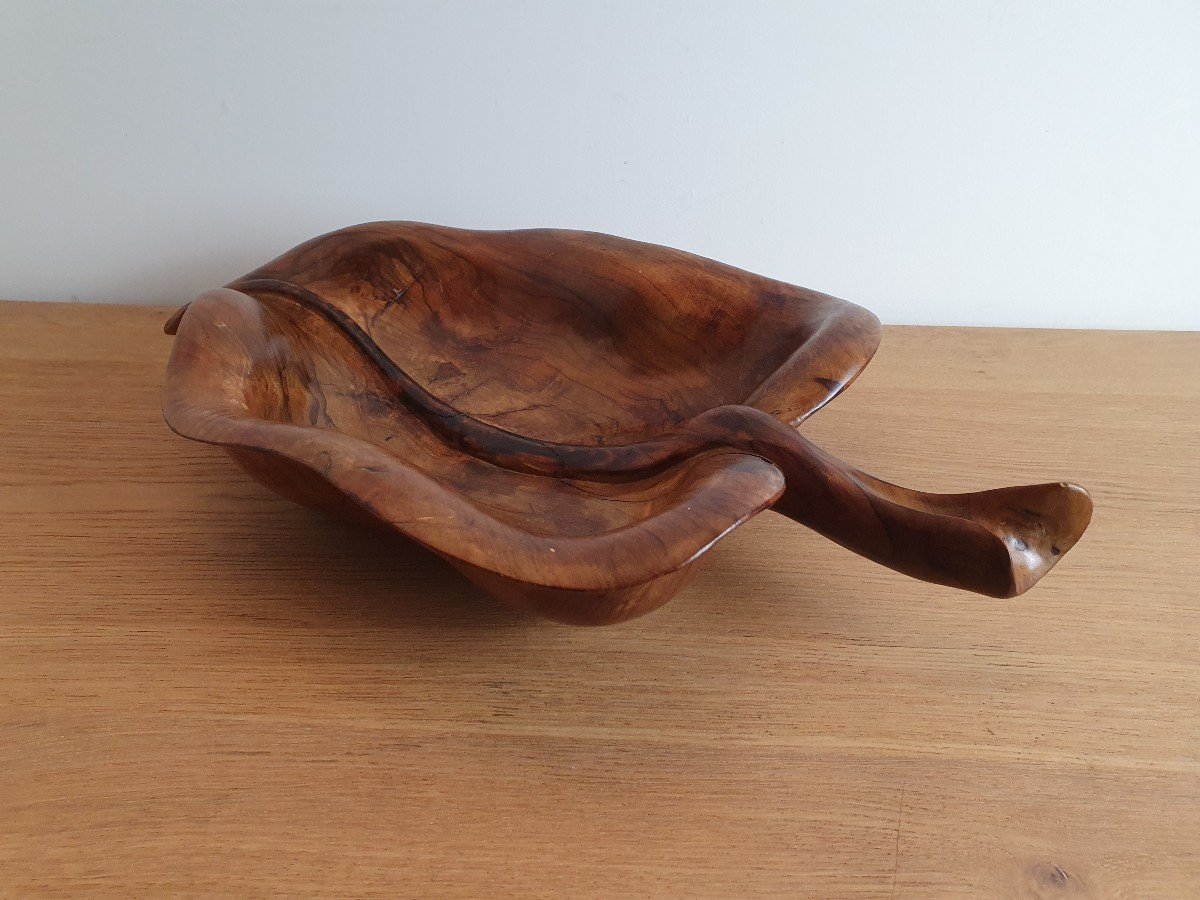 Atelier Falfer, Fruit Bowl, Olive Wood, Spain, 1960-photo-4