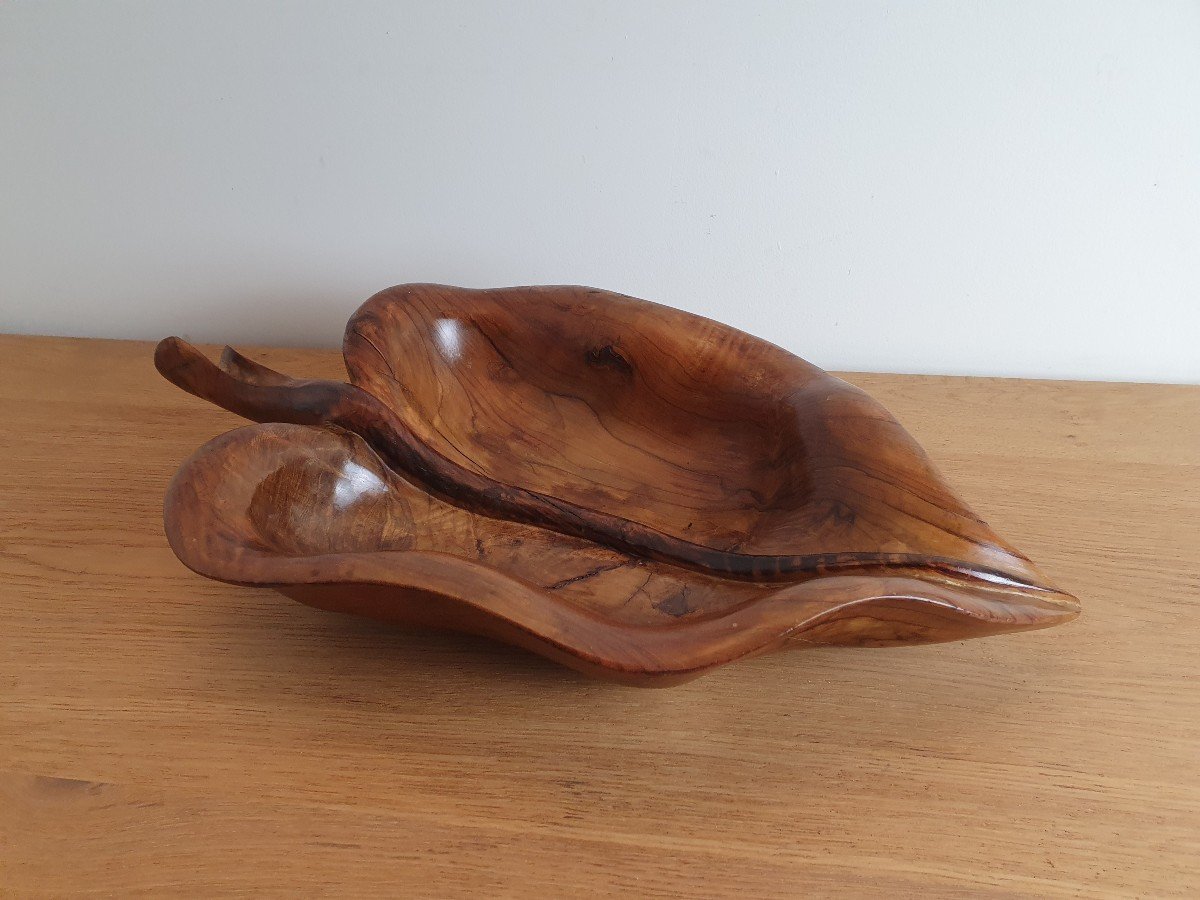 Atelier Falfer, Fruit Bowl, Olive Wood, Spain, 1960