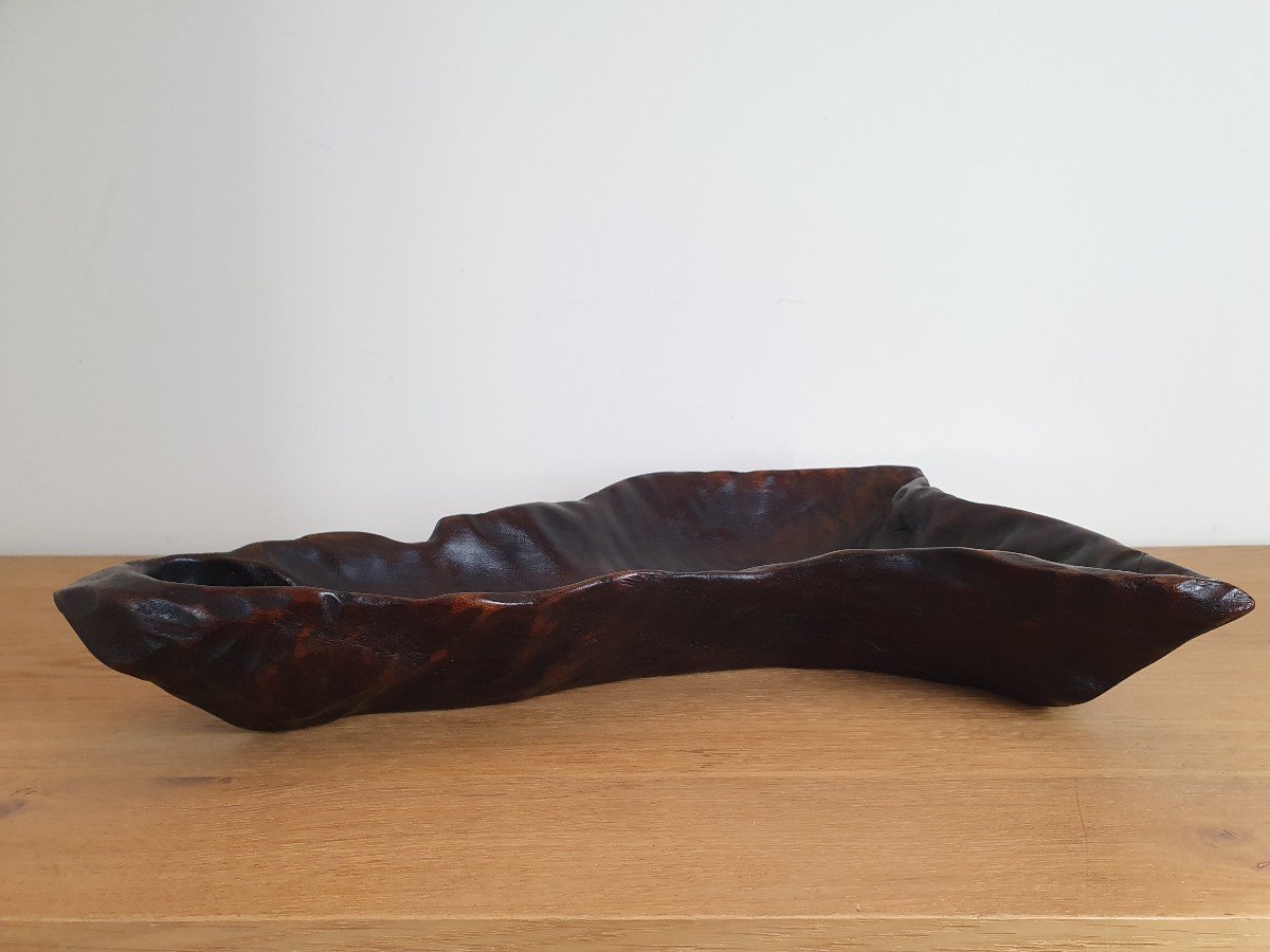A.rosso, Fruit Bowl, Free Form, Exotic Wood, XX°.-photo-3