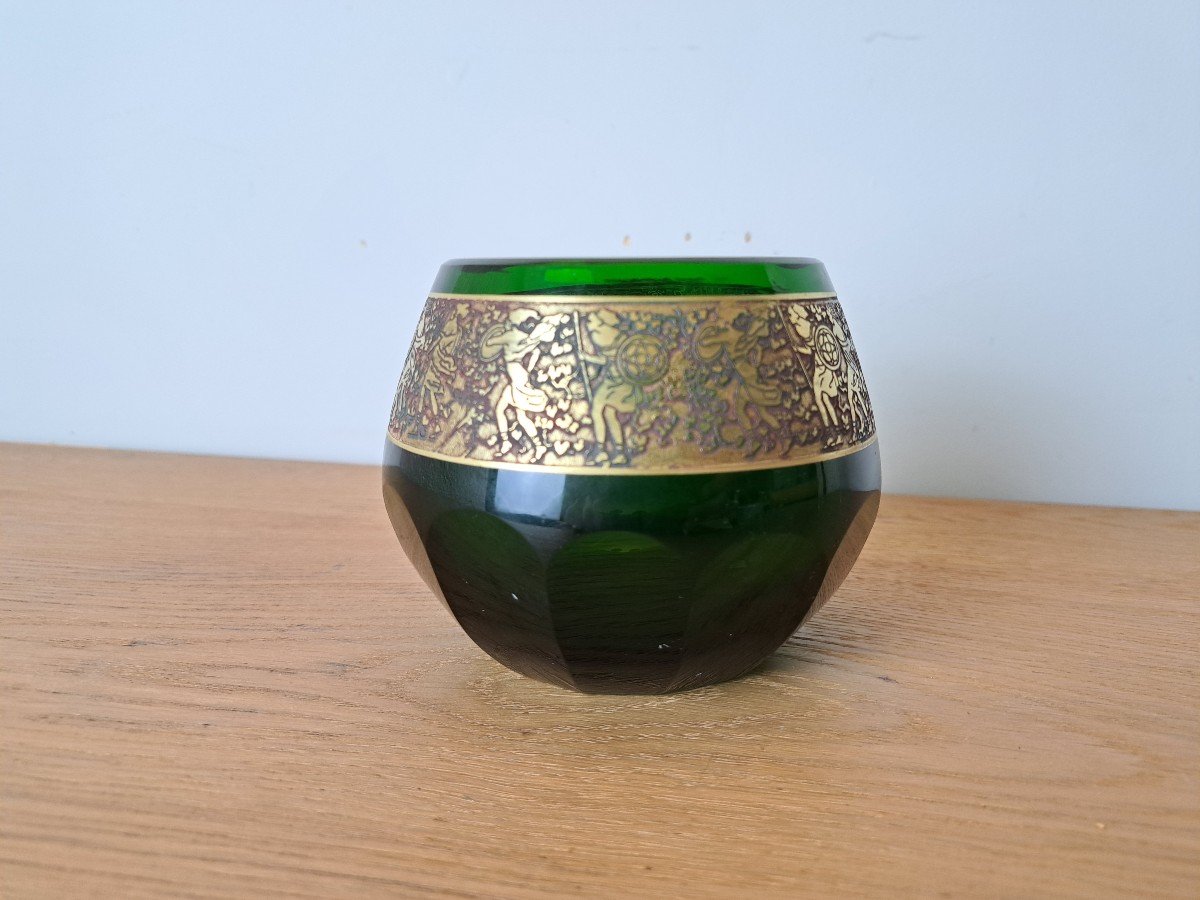 Vase, Moser, Karlsbad, Glass, And Gold. Around 1920.-photo-6