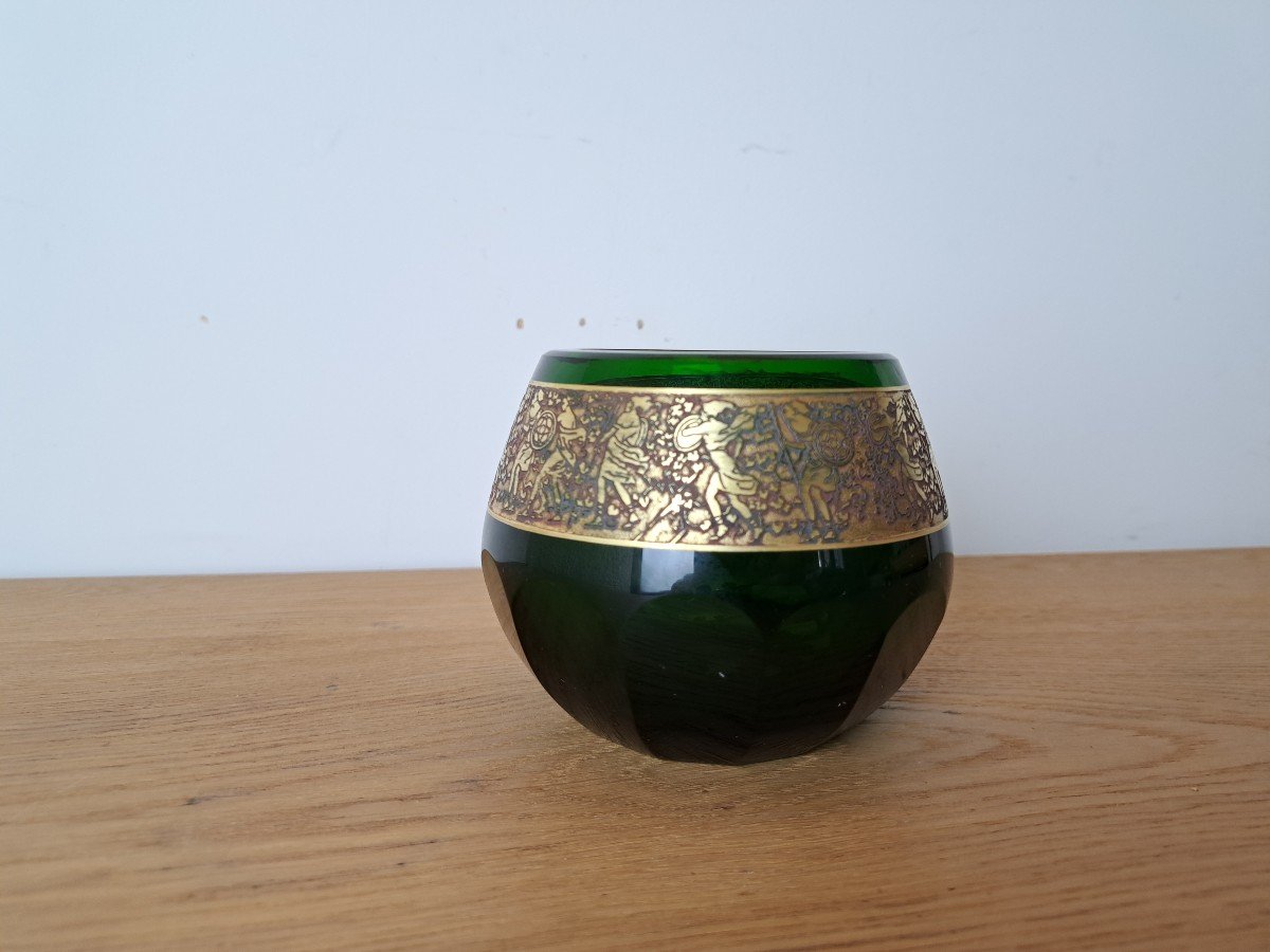 Vase, Moser, Karlsbad, Glass, And Gold. Around 1920.-photo-7