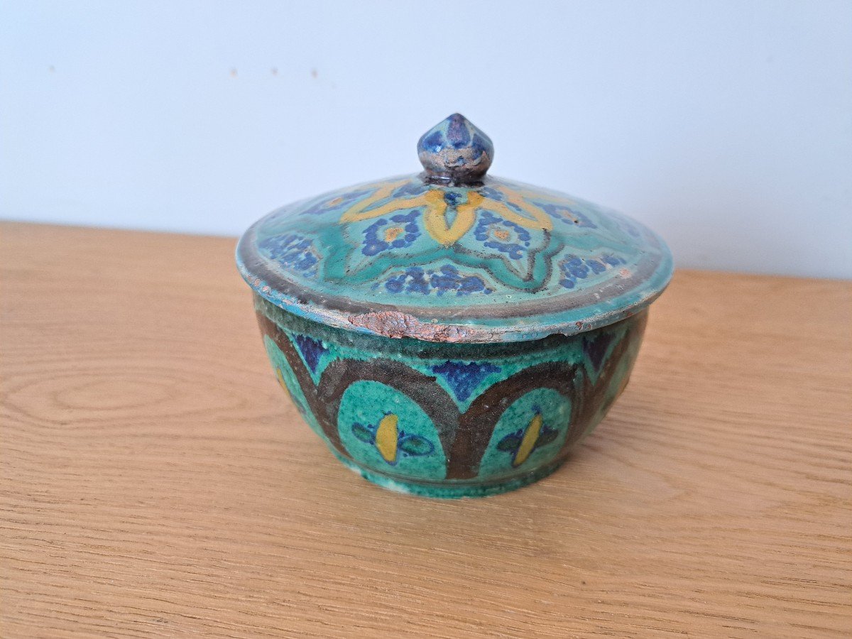 Morocco, Covered Pot, Safi Earthenware, Early 20th Century.-photo-4