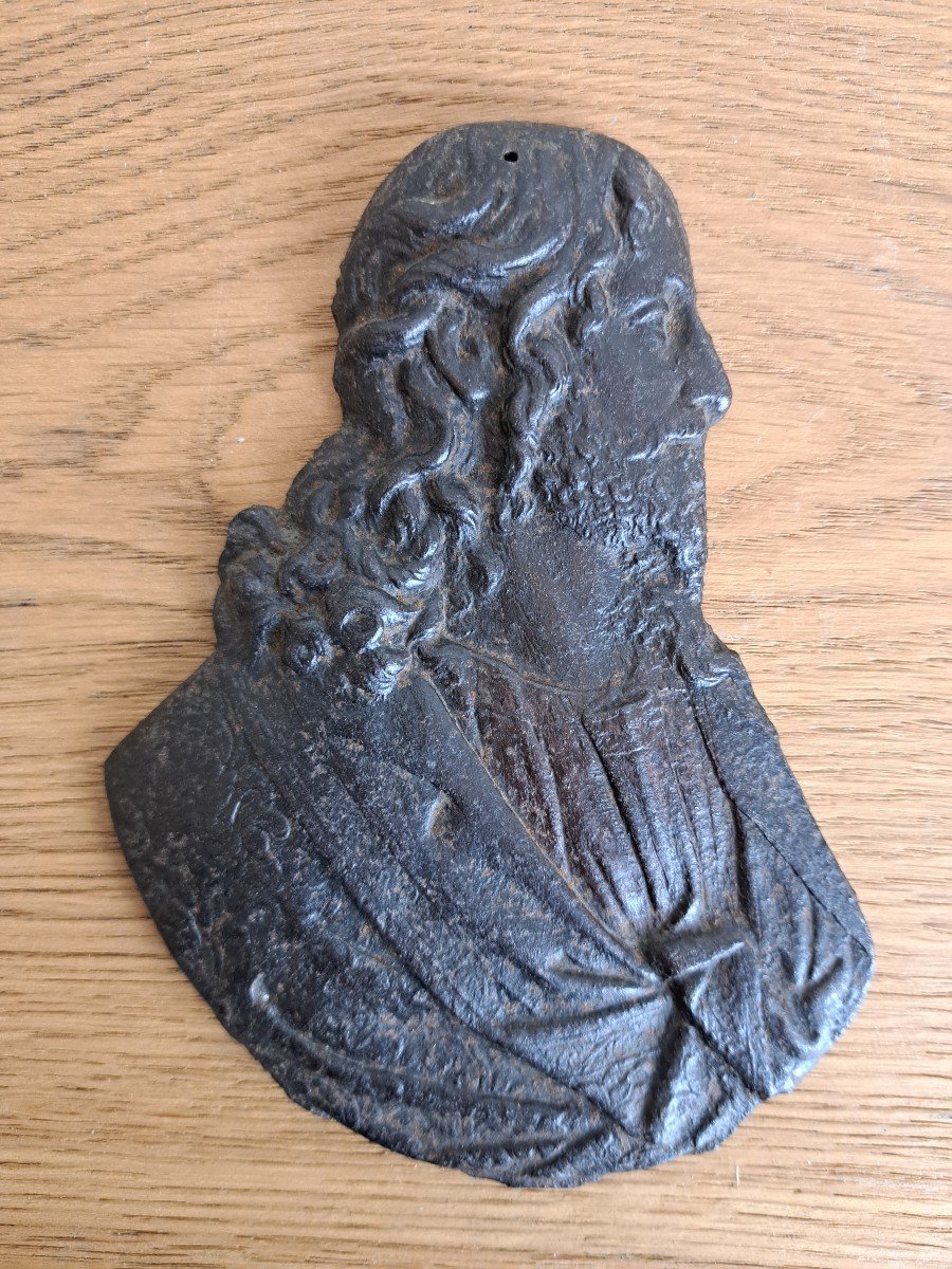 Profile Of Christ, Iron Plate, XVII°.-photo-3