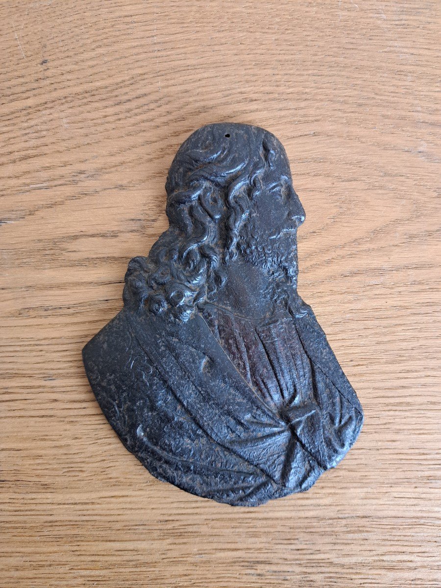 Profile Of Christ, Iron Plate, XVII°.-photo-5