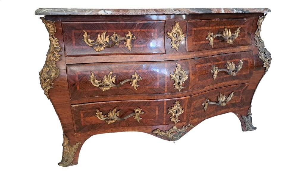 Tomb Commode, Stamped, 18th Century. -photo-4