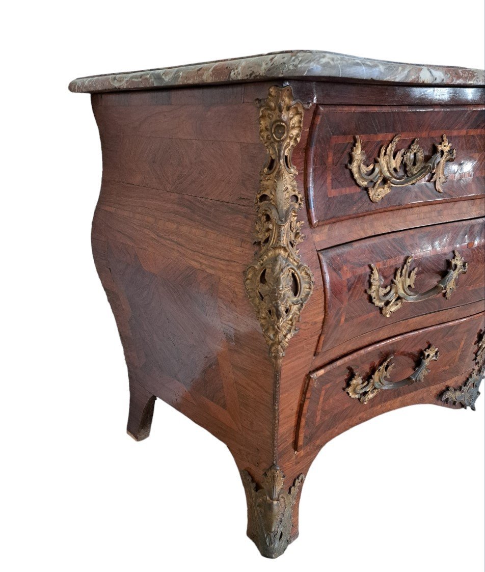 Tomb Commode, Stamped, 18th Century. -photo-4