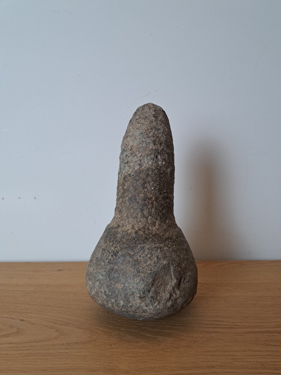 Pigment Pestle, Stone, 19th Century. -photo-2