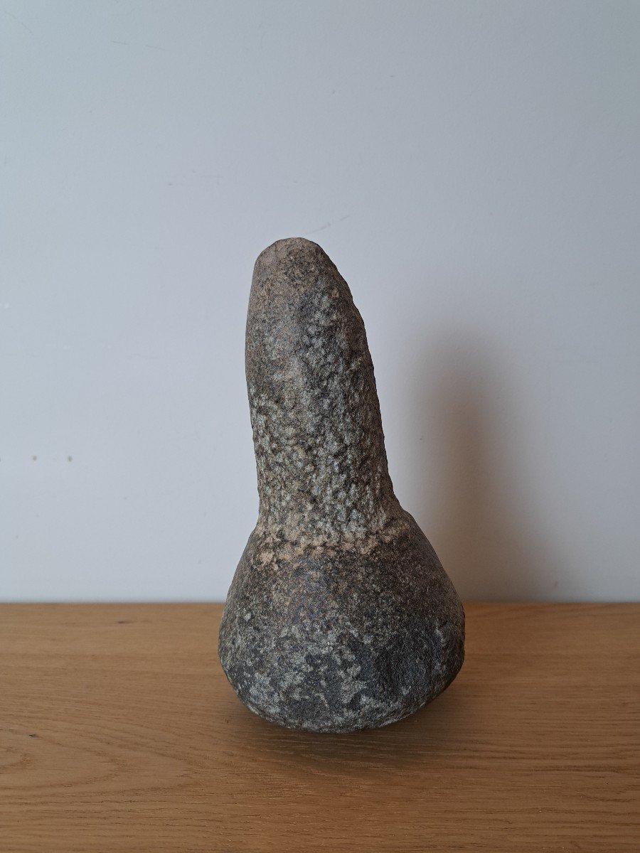 Pigment Pestle, Stone, 19th Century. -photo-4