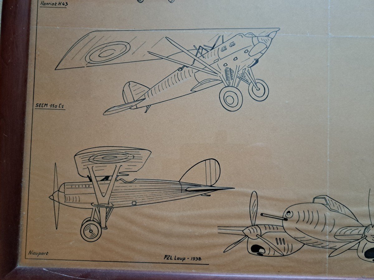 Aerotechnical Bulletin, Drawing, Ink, 20th Century.-photo-4