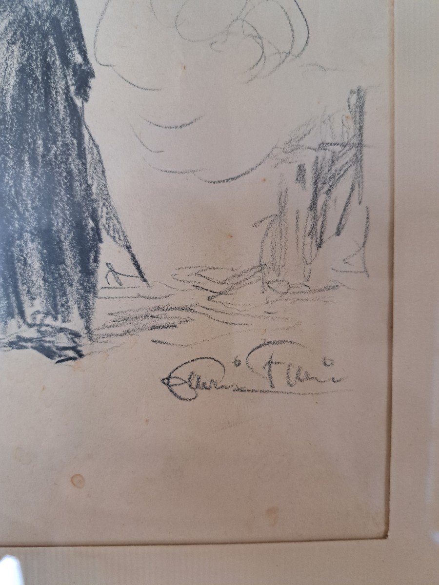 The Priest, Drawing, Signed, 20th Century. -photo-3