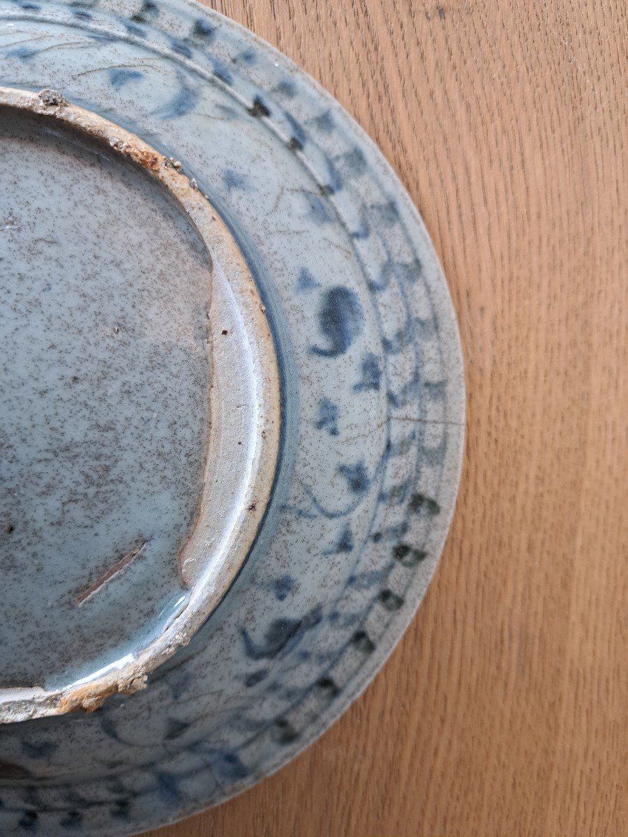 Plate, Blue White Ceramic, Asia, Ming -photo-4