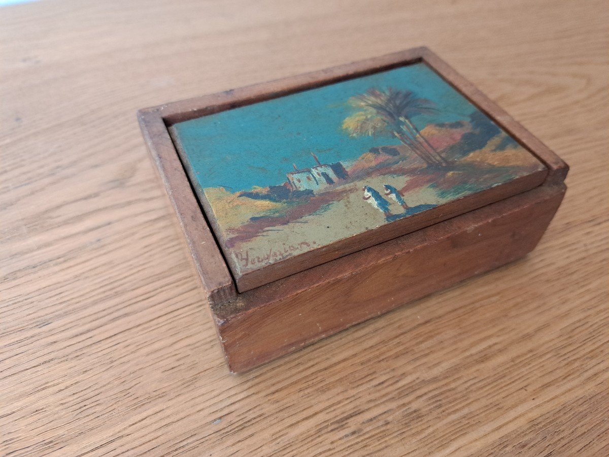 Yerosarian, Painted Box, Orientalism, Early 20th Century. -photo-1