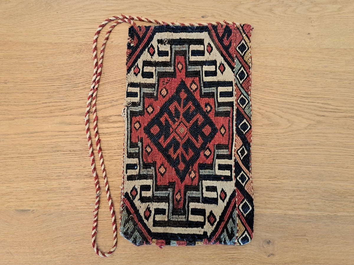 Middle East, Old Kilim Pouch, Early 20th Century. 