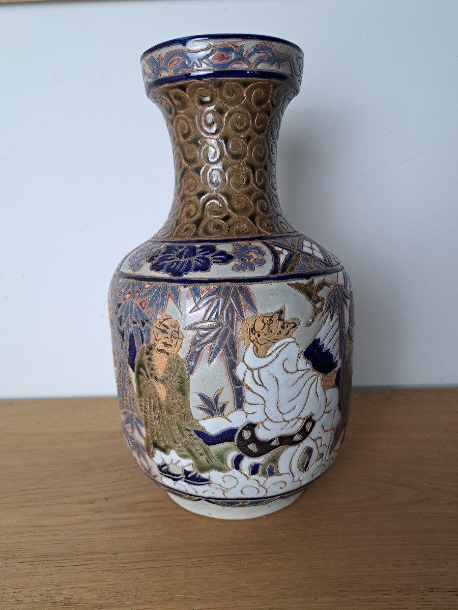 Vietnam , Bien Hoa , Vase , Céramique , XX°. -photo-2
