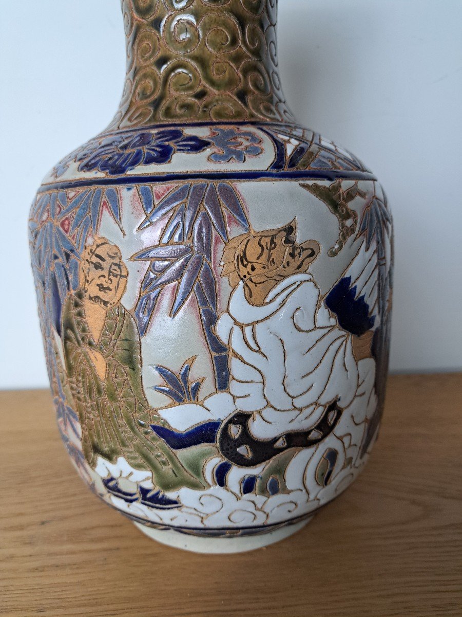 Vietnam , Bien Hoa , Vase , Céramique , XX°. -photo-3