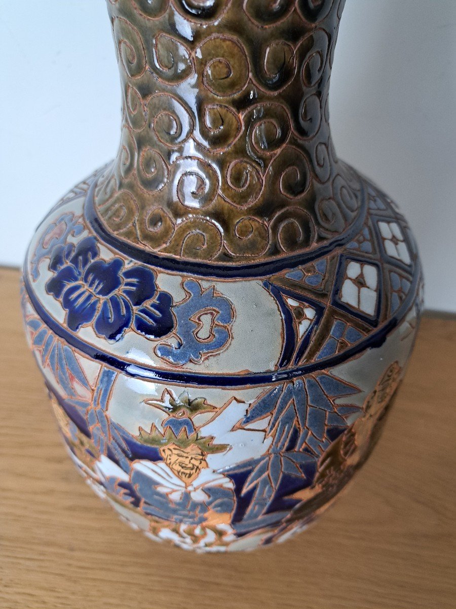 Vietnam , Bien Hoa , Vase , Céramique , XX°. -photo-3