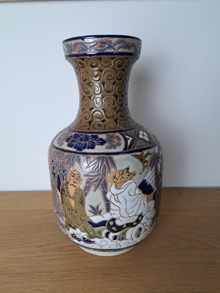 Vietnam , Bien Hoa , Vase , Céramique , XX°. 