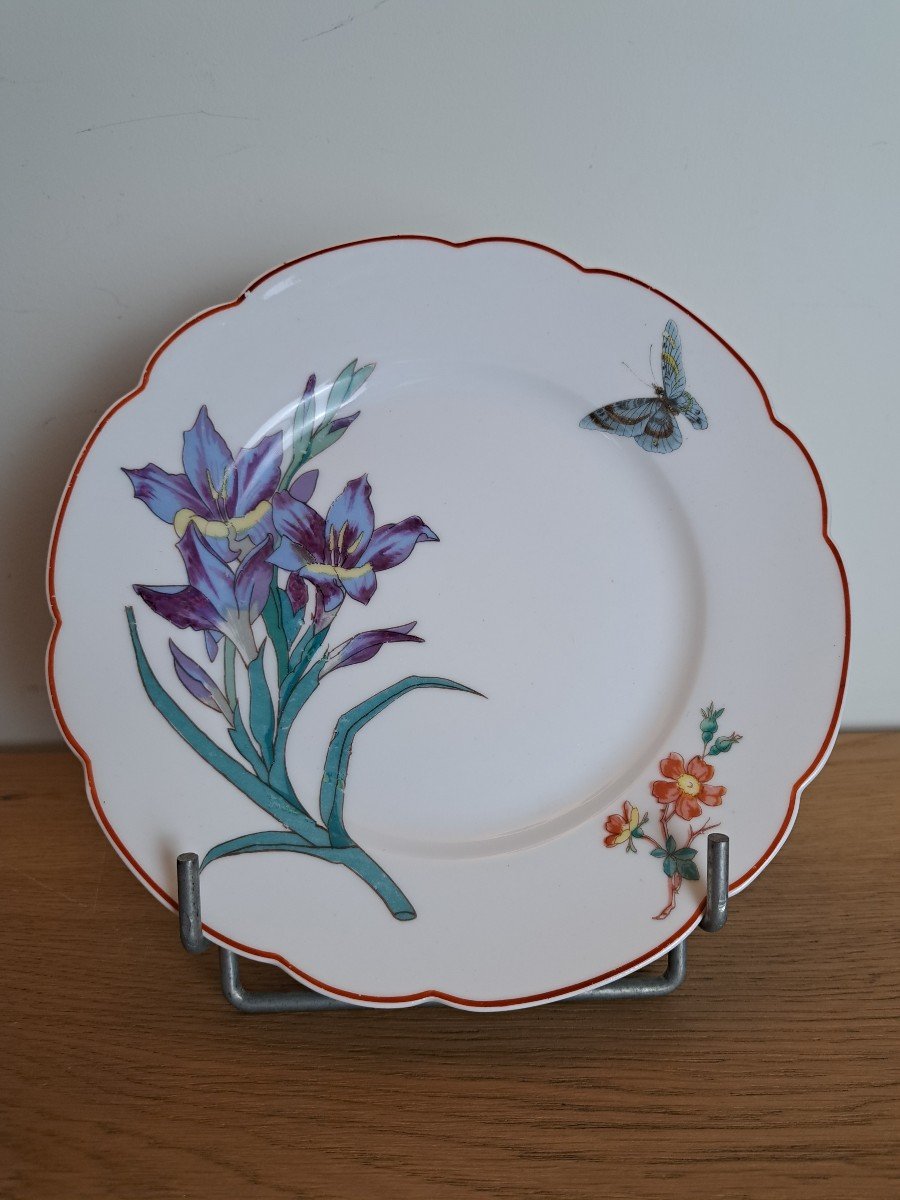 Emile Gallé, Dessert Plate, Porcelain, 20th Century.