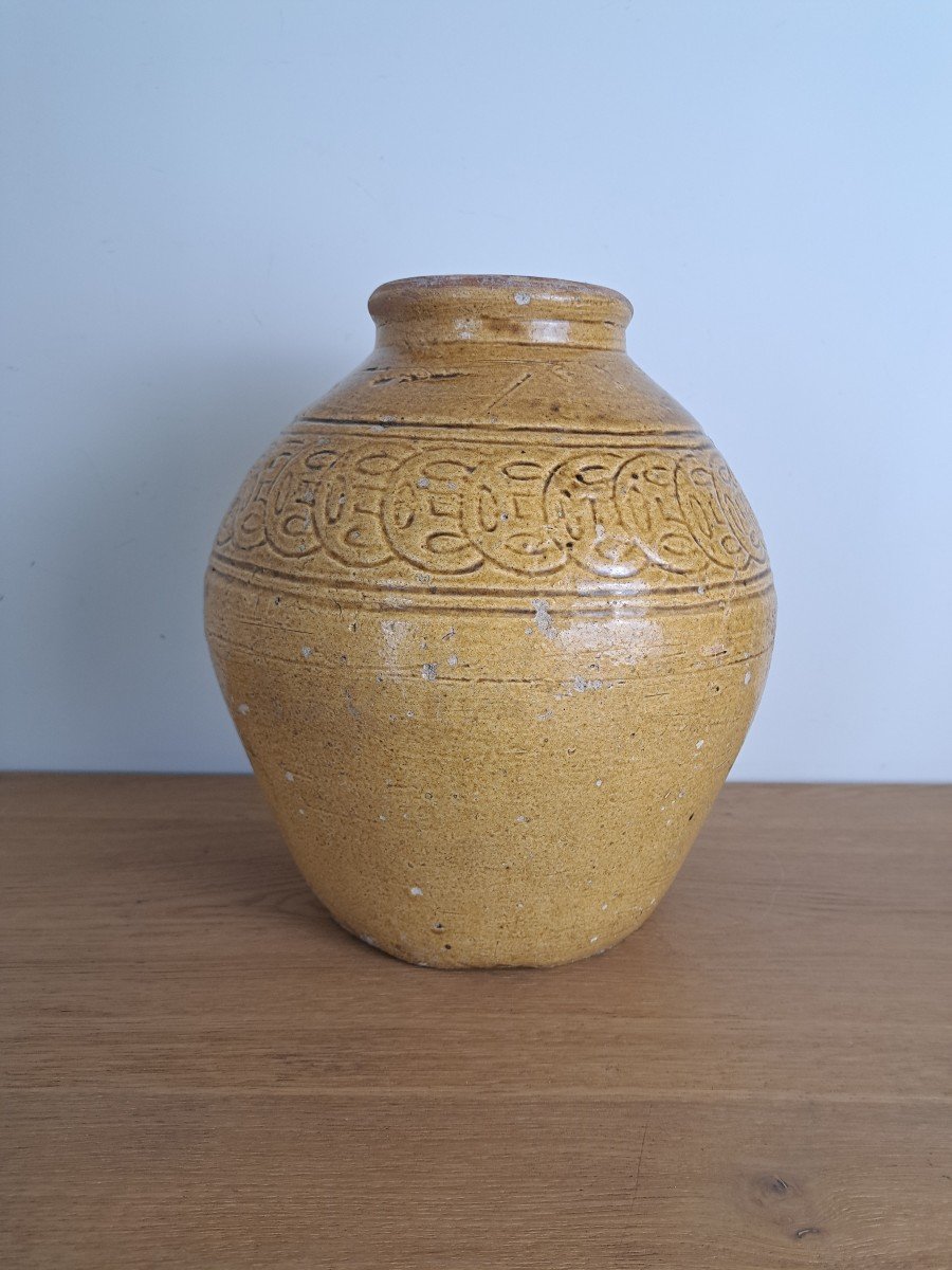 China Or Vietnam, Large Enameled Terracotta Potiche. -photo-2