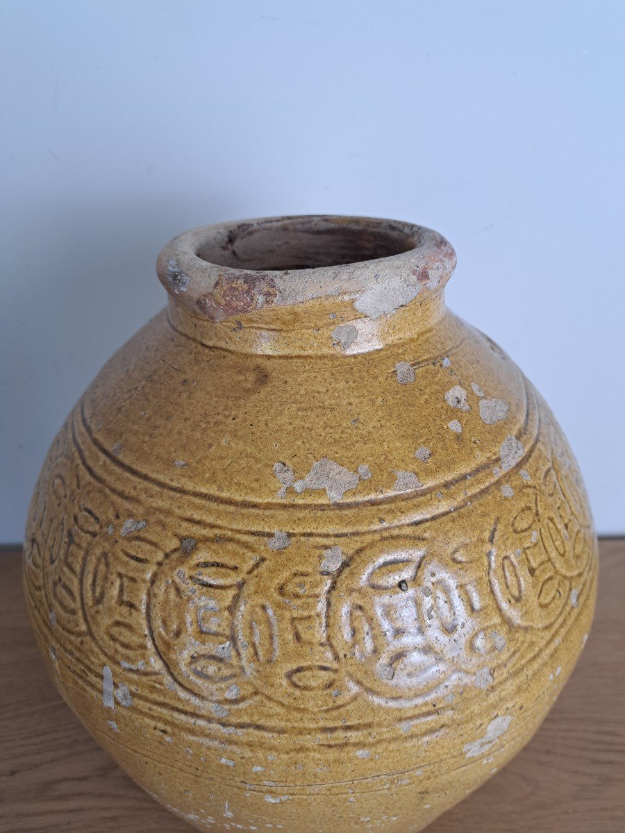 China Or Vietnam, Large Enameled Terracotta Potiche. -photo-4