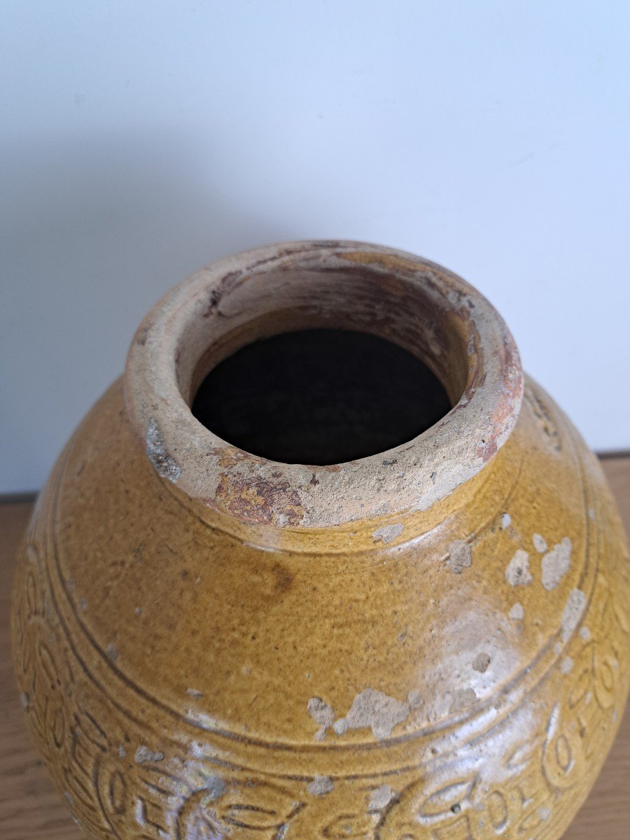 China Or Vietnam, Large Enameled Terracotta Potiche. -photo-1