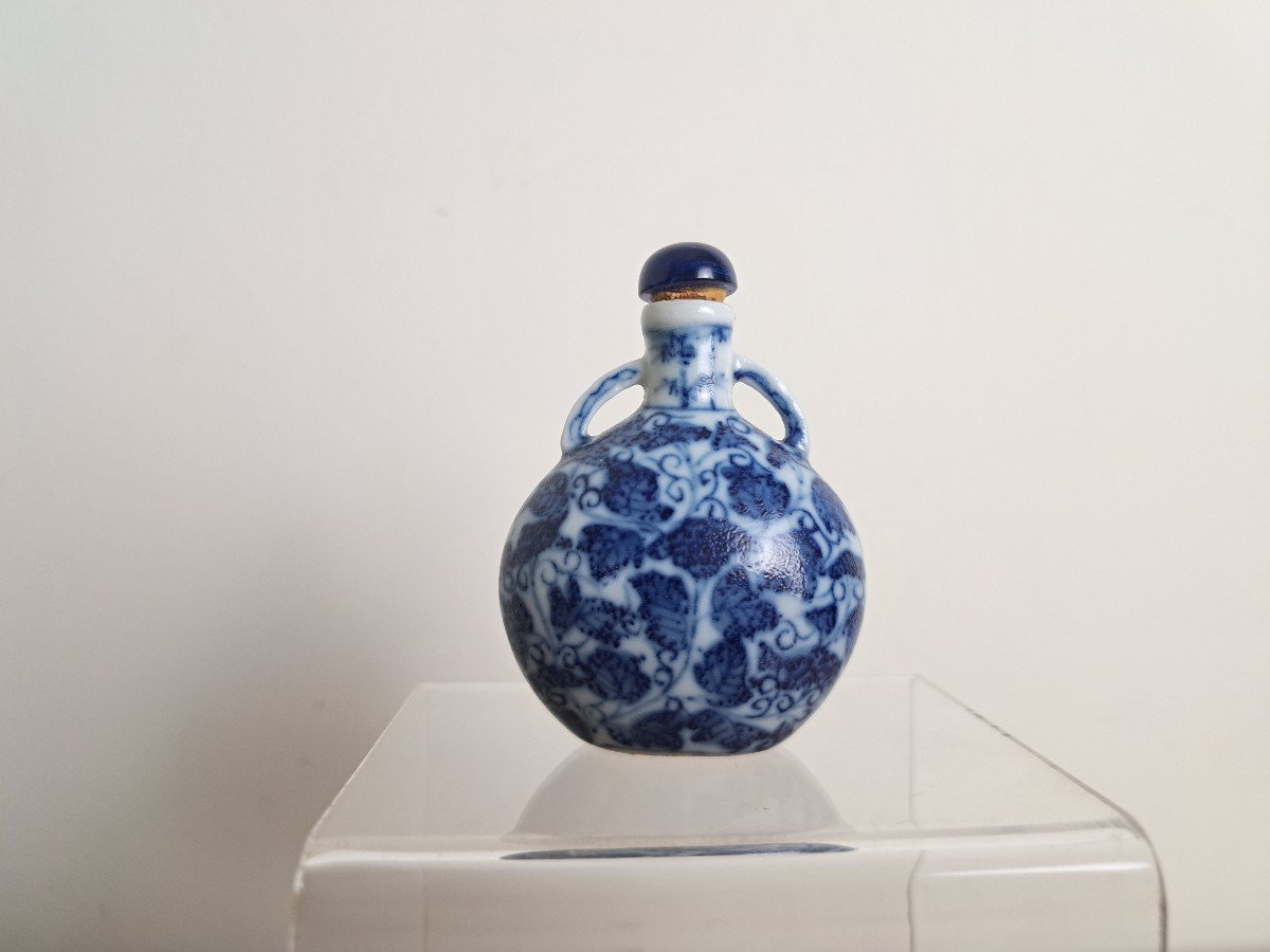 Tabatière , Porcelaine , Chine , XX°. -photo-2