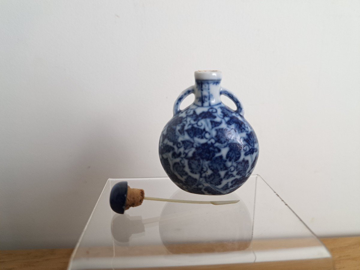 Tabatière , Porcelaine , Chine , XX°. -photo-1